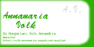 annamaria volk business card